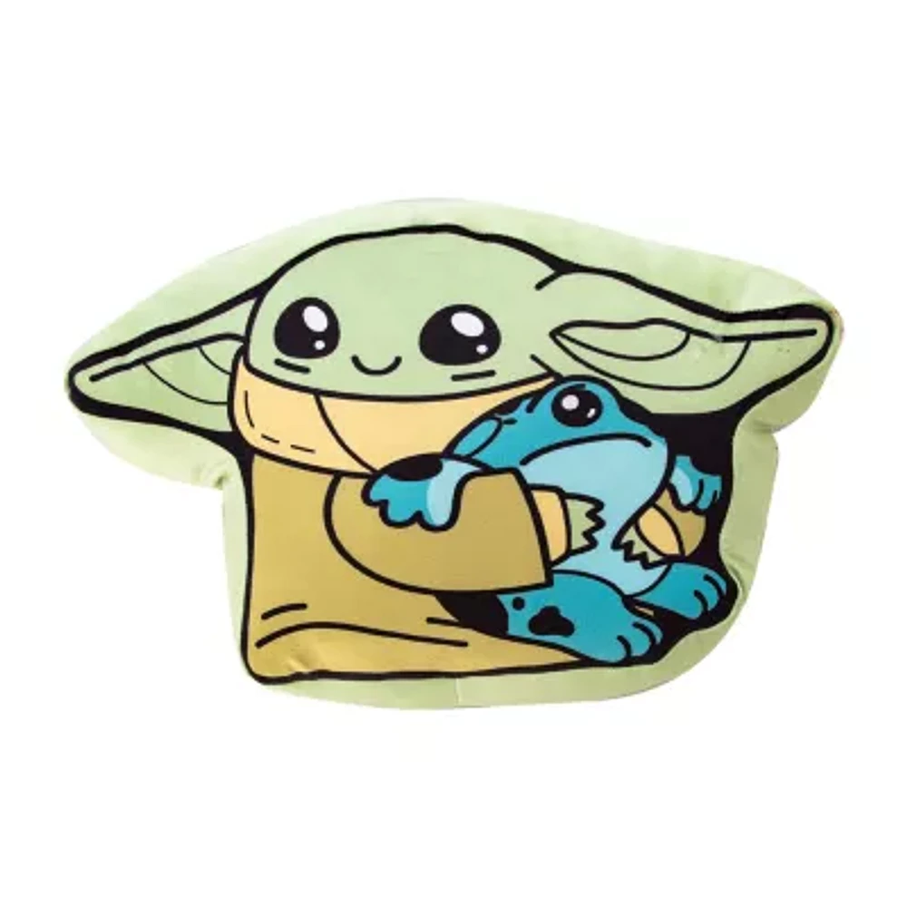 Northwest Mandalorian Frog Cloud Baby Yoda Throw Pillows