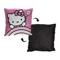 Northwest Hello Kitty Hugs Jacquard Square Throw Pillow