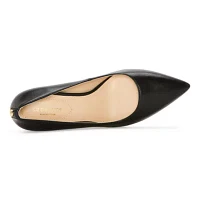 Liz Claiborne Womens Amelia Pointed Toe Kitten Heel Pumps