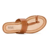 a.n.a Womens Studded Toe Strap Slide Sandals