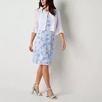 Perceptions Womens Paisley Jacket Dress