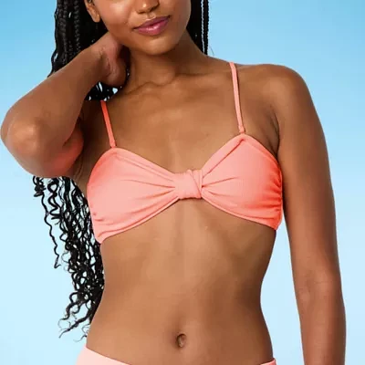 Decree Adjustable Straps Triangle Bikini Swimsuit Top-Juniors