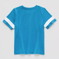 Okie Dokie Toddler & Little Boys Active Mesh Crew Neck Short Sleeve Graphic T-Shirt