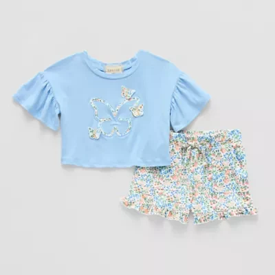 Btween Toddler Girls 3-pc. Short Set