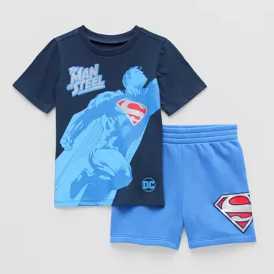 Happy Threads Toddler Boys 2-pc. Spiderman Short Set