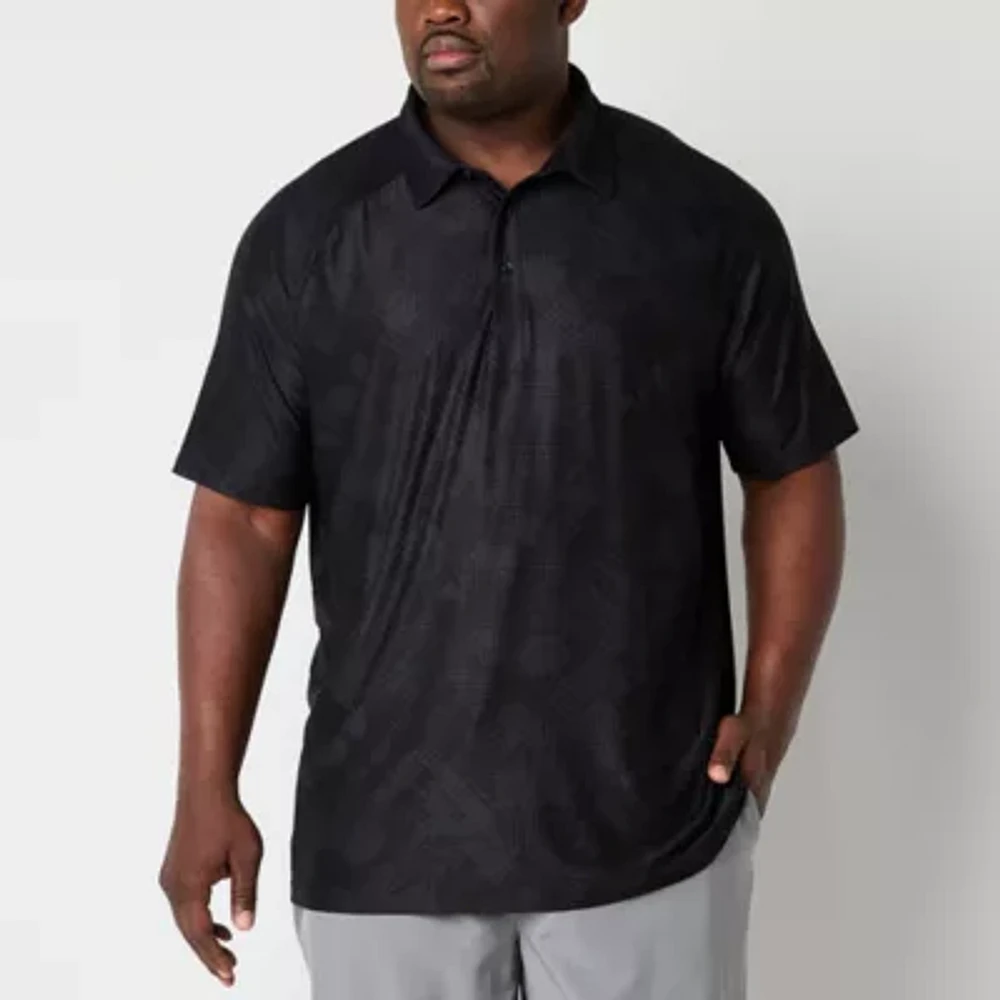 Xersion Activated Cooling Big and Tall Mens Regular Fit Short Sleeve Polo Shirt