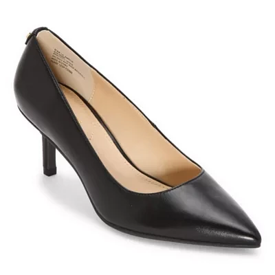 Liz Claiborne Womens Amelia Pointed Toe Kitten Heel Pumps