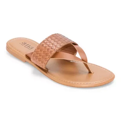 a.n.a Womens Woven Band Slide Sandals