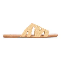 a.n.a Womens Crochet Strap Slide Sandals
