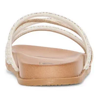 Pop Teodora Womens Criss Cross Strap Footbed Sandals