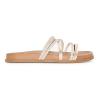 Pop Teodora Womens Criss Cross Strap Footbed Sandals