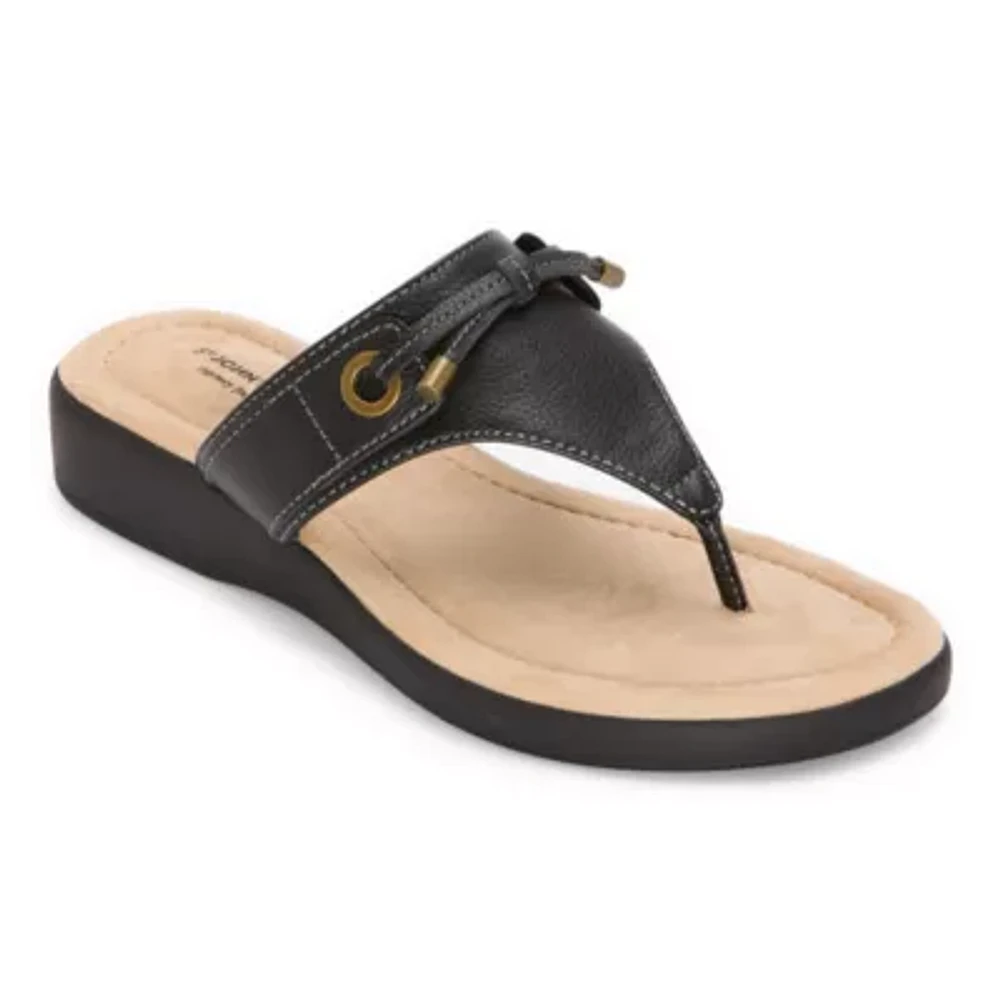 St. John's Bay Womens Arden T-Strap Flat Sandals