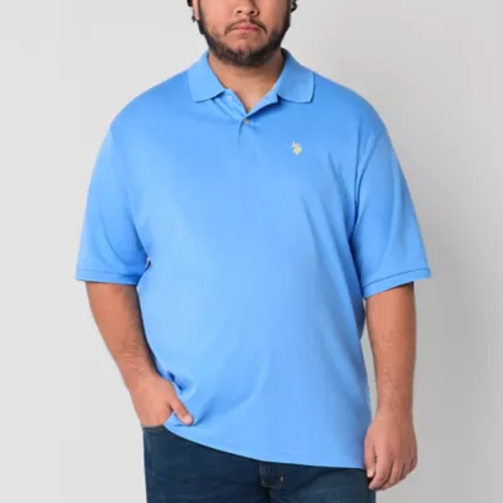 U.S. Polo Assn. Interlock Big and Tall Mens Classic Fit Short Sleeve Shirt
