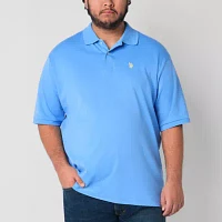 U.S. Polo Assn. Interlock Big and Tall Mens Classic Fit Short Sleeve Shirt