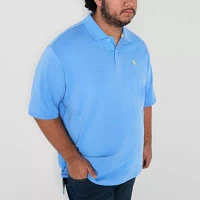 U.S. Polo Assn. Interlock Big and Tall Mens Classic Fit Short Sleeve Shirt