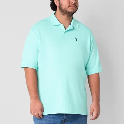 U.S. Polo Assn. Interlock Big and Tall Mens Classic Fit Short Sleeve Shirt