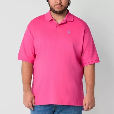 U.S. Polo Assn. Interlock Big and Tall Mens Classic Fit Short Sleeve Shirt