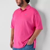 U.S. Polo Assn. Interlock Big and Tall Mens Classic Fit Short Sleeve Shirt