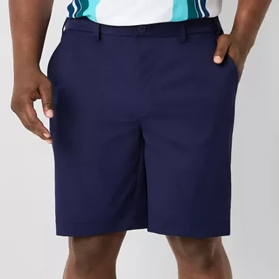 Shaquille O'Neal XLG 10 1/2" Mens Big and Tall Moisture Wicking Chino Short