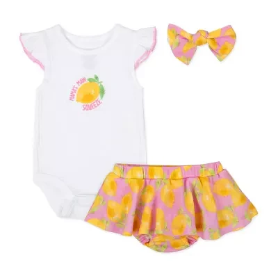 Baby Essentials Girls 3-pc. Short Set