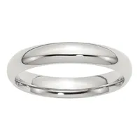 Personalized 4MM Sterling Silver Wedding Band