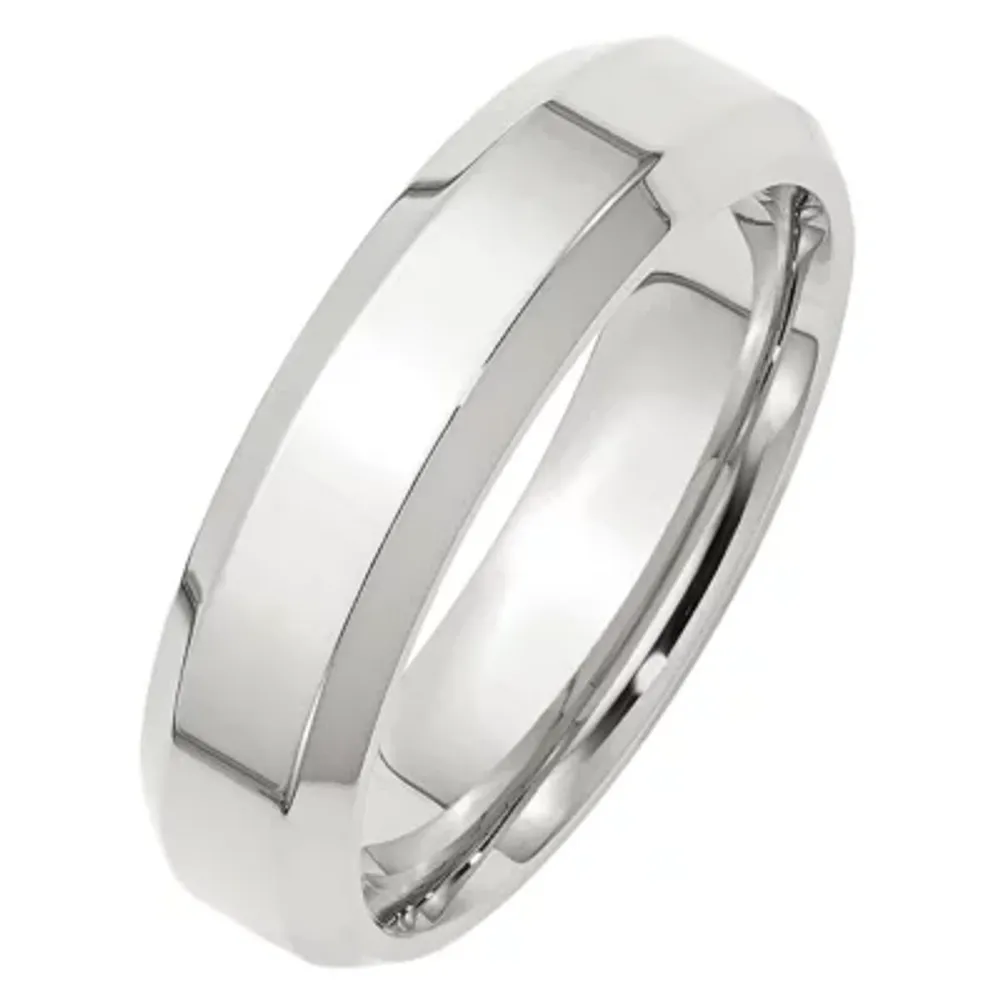 Personalized 6MM Sterling Silver Wedding Band