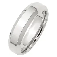 Personalized 6MM Sterling Silver Wedding Band