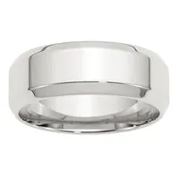 Personalized 8MM Sterling Silver Wedding Band