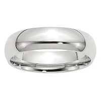 Personalized 6MM Sterling Silver Wedding Band