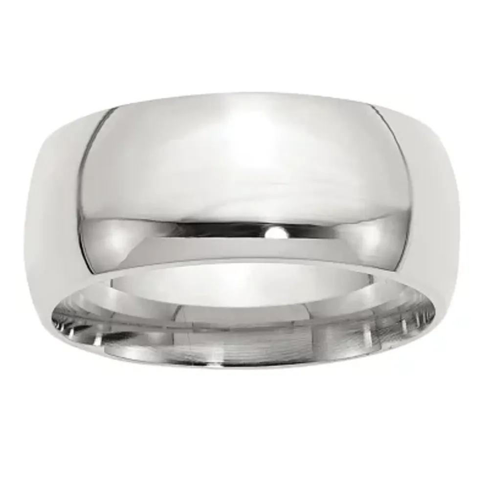10MM Sterling Silver Wedding Band