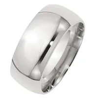 10MM Sterling Silver Wedding Band