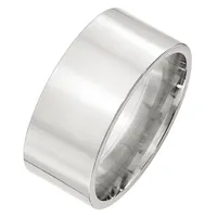 10MM Sterling Silver Wedding Band