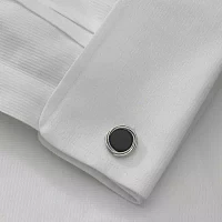 Love Knot Onyx Stone Cuff Links