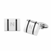 Personalized Polished Stainless Steel Cuff Links