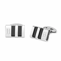 Personalized Stainless Steel & Enamel Cuff Links