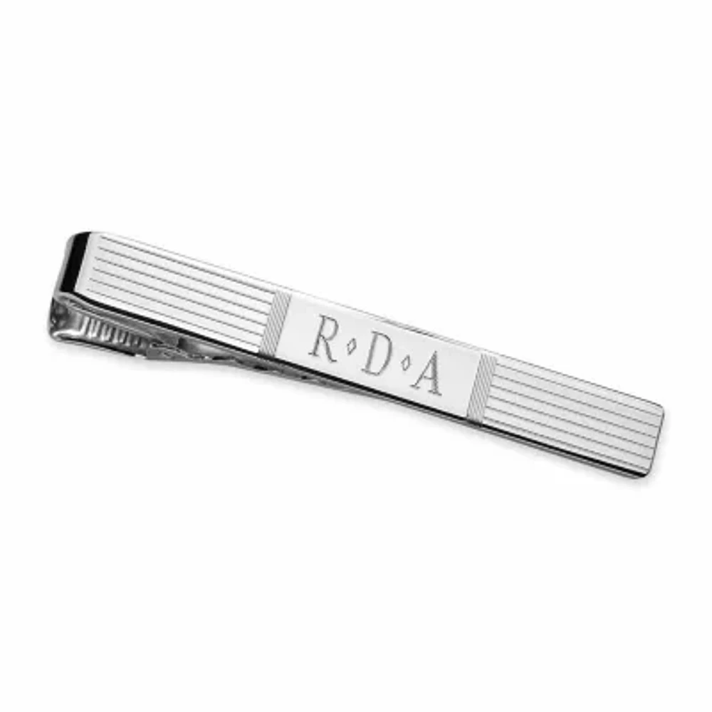 Personalized Sterling Silver Tie Bar