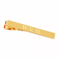 Personalized High-Polish Gold-Plated Tie Bar