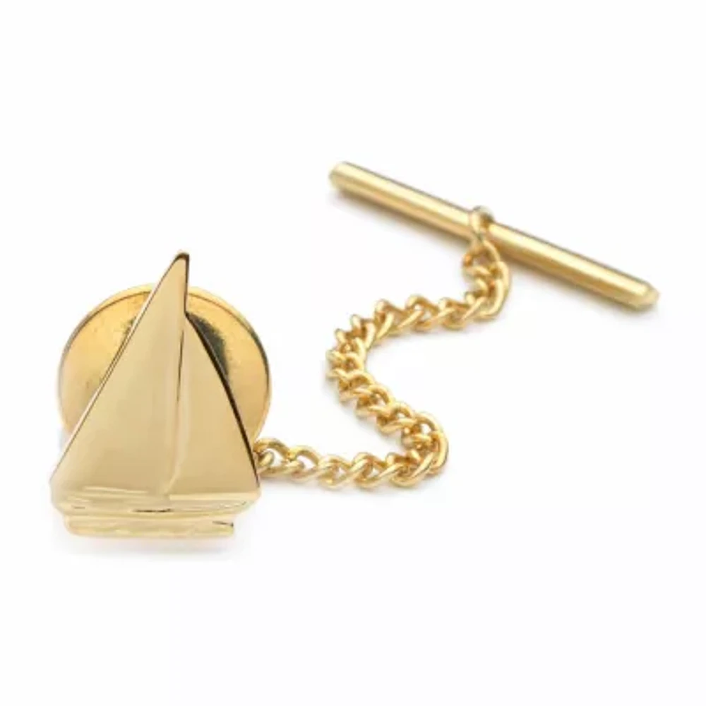 Sailboat Gold-Plated Tie Tack