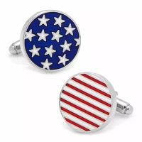 Stars and Stripes American Flag Cuff Links