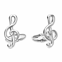 Treble Clef Cuff Links