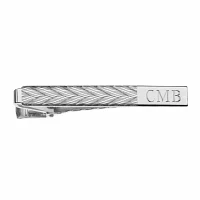 Personalized Zigzag Pattern Tie Bar