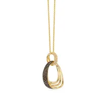 Le Vian® Grand Sample Sale™ Chocolate & Vanilla Diamonds™ Pendant set in 14K Honey Gold™