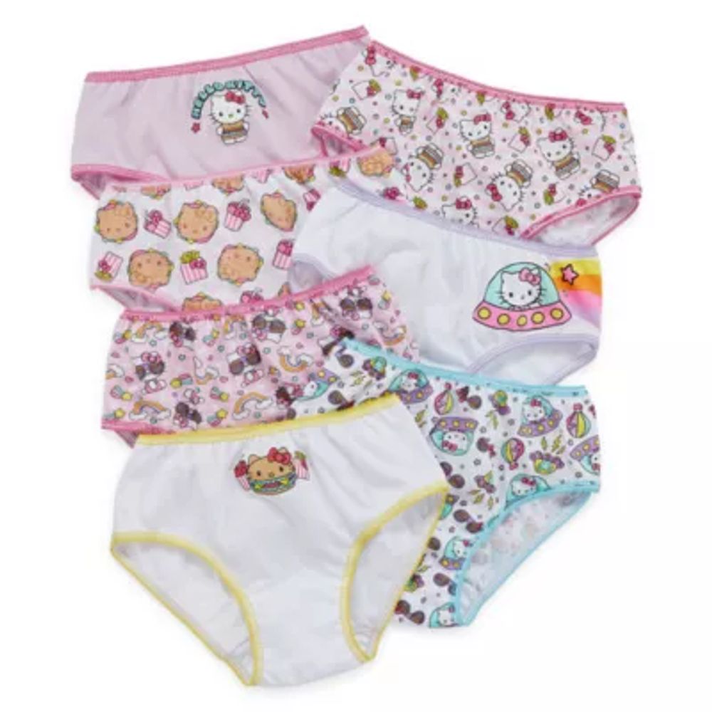 Little Girls Hello Kitty 7 Pack Brief Panty