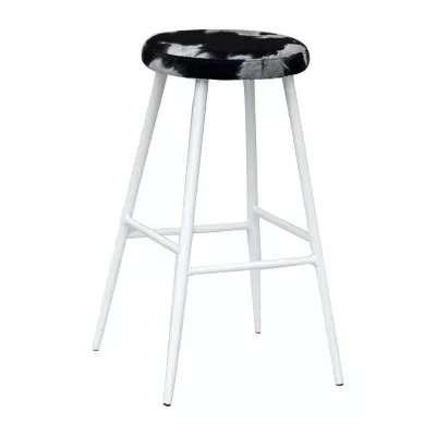 Cow Print Upholstered Bar Stool