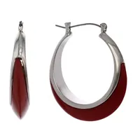 Mixit Silver Tone Hoop Earrings