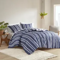 Intelligent Design Stripes Midweight Reversible Down Alternative Comforter Set