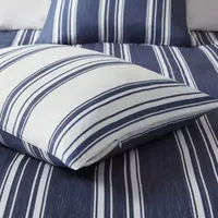 Intelligent Design Stripes Midweight Reversible Down Alternative Comforter Set