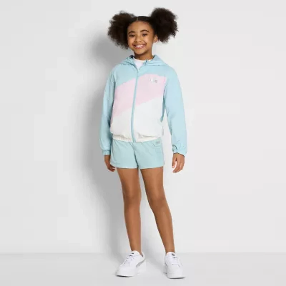 PUMA Big Girls Lightweight Windbreaker