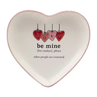 Certified International Valentine's Day 4-pc. Stoneware Appetizer Plate