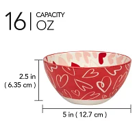 Certified International Valentine's Day 6-pc. Porcelain Cereal Bowl